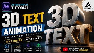 3D Text Animation in After Effects | Beginner Tutorial