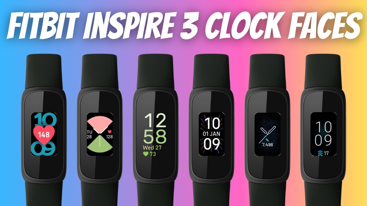 Fitbit Inspire 3 Clock Faces (See All 21 in Actual Use) 
