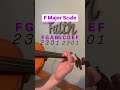 F Major Scale 1 Octave Learntoplayviolin Music Violinlearning Violin Learnviolinonline 