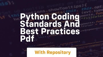 python coding standards and best practices pdf