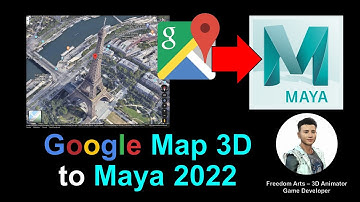 Google Map 3D to Maya 2022 - Full Tutorial - Autodesk Maya 2022