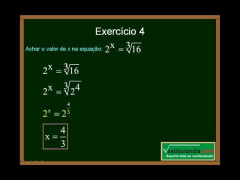 EQUAÇÃO DO 2 GRAU 01 - Equacão Exponencial