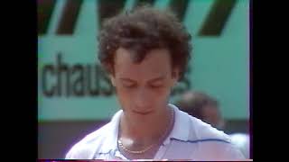 Mats Wilander vs José Luis Clerc 1/2 Roland Garros 1982 troisième set