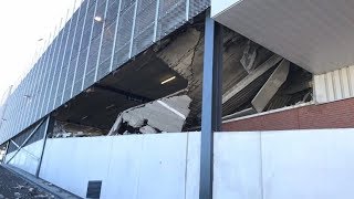 Deel parkeergarage ingestort bij DekaMarkt in Wormerveer