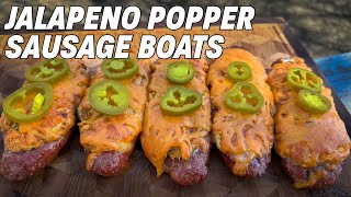 Smoked Sausage Boats Recipe! | Ash Kickin&#39; BBQ