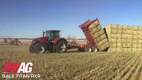 Morris ProAg Bale Titan RXR - Bale stacking in Australia