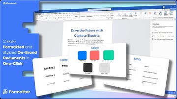 Create Formatted and Stylized On-Brand Documents in One-Click! | officeatwork Formatter