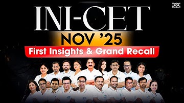 INI CET Nov 2025 First Insights and Grand Recall | INI CET Analysis and Review | INICET Grand Recall