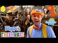 Blippis dinosaur museum field trip  blippis treehouse  fun and educationals for kids