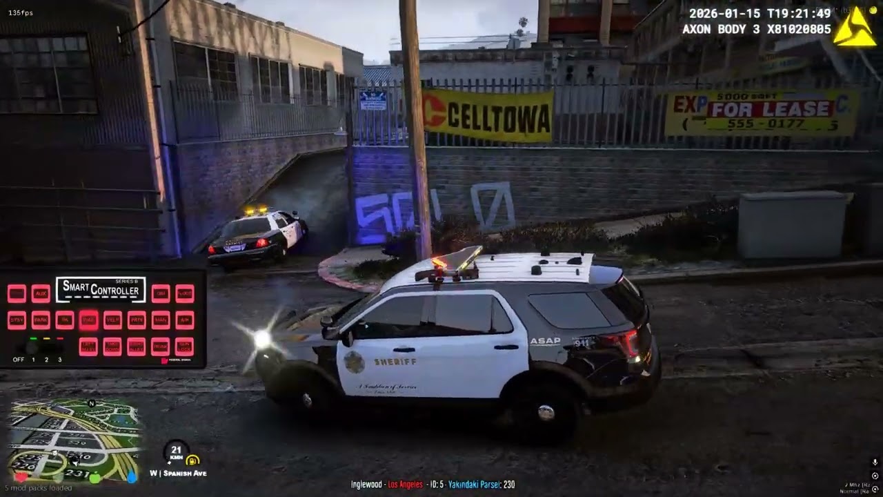 LASD MEMURLARI KOVALAMACA SONU ÇATIŞMAYA GİRİYOR (Inglewood.rpg)