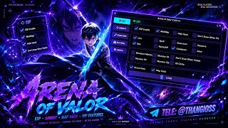 Arena of valor hack safe 100%, map, antiban, high cam, unlock skin screenshot 5
