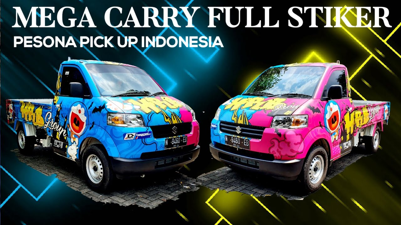 Mega Carry Modif Full Stiker Yang Menggoda Pesonapickupindonesia Youtube