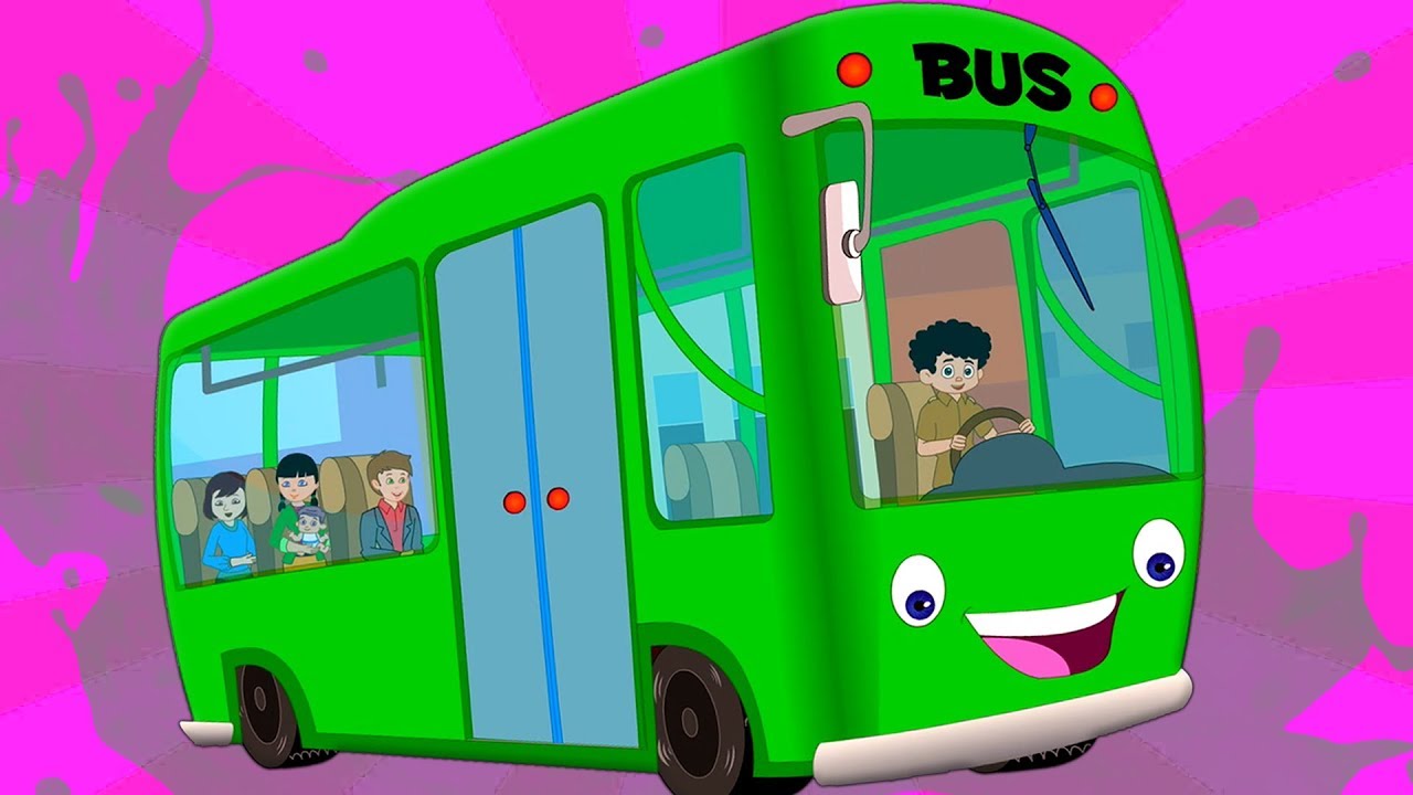 rodas no ônibus | rima para crianças | ônibus para crianças | Nursery Rhymes | Wheels On the Bus