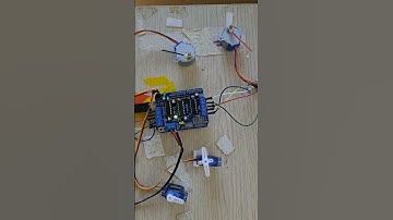 Arduino motor shield L293D + 2 servo motors + 2 stepper motors + 5V external power