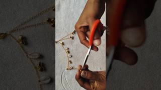 😱Hair chain earrings😱! 😱Diy earrings😱😱! #shorts #diy #asmr #earrings #diyjewelry