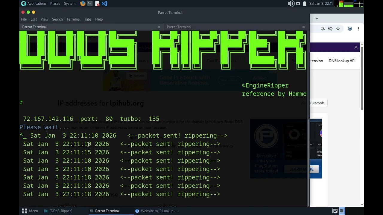 DDOS Ripper with Web-Check