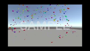 【VRChat/UnityEffcts】紙吹雪エフェクト Confetti