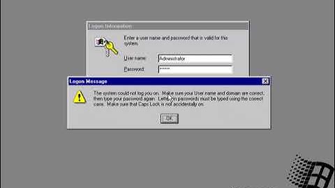 Windows NT 4.0 Beta Startup & Shutdown