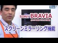 スマホ・タブレットの画面をテレビBRAVIAに映す。便利!!