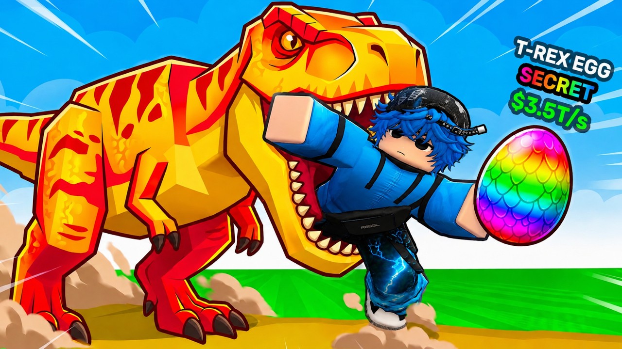 Roblox Lekin DINOZAVR Tuhumini o'g'irla !