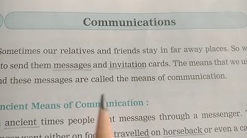 VIKAS STD 2 EVS UNIT 3 CHAPTER 12 COMMUNICATIONS