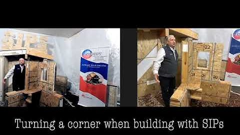 Turning a wall corner when building with SIPs