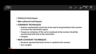 Classification of Digital modulation techniques