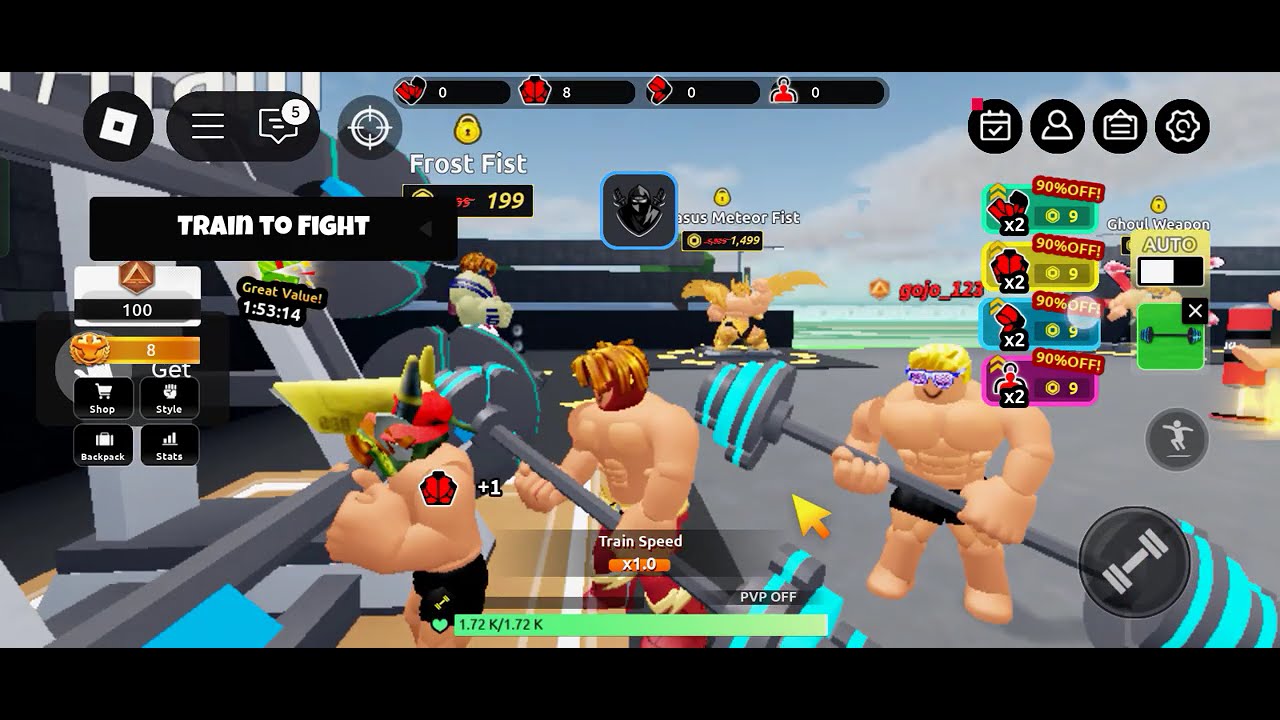 Train To Fight Script - Unlock All Style, Fast Train, & More [PASTEBIN, MEDIAFIRE]