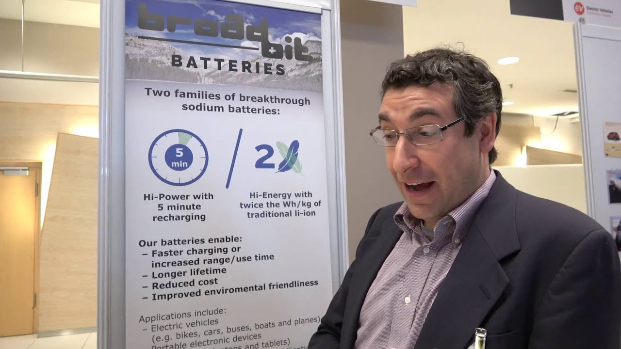BroadBit metallic sodium batteries, 10x more power than Lithium-Ion, 5-minute full charge