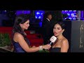 لقاء الفنانة نسرين أمين بطلة مسلسل عائلة زيزو حفل توزيع جوائز السينما العربية