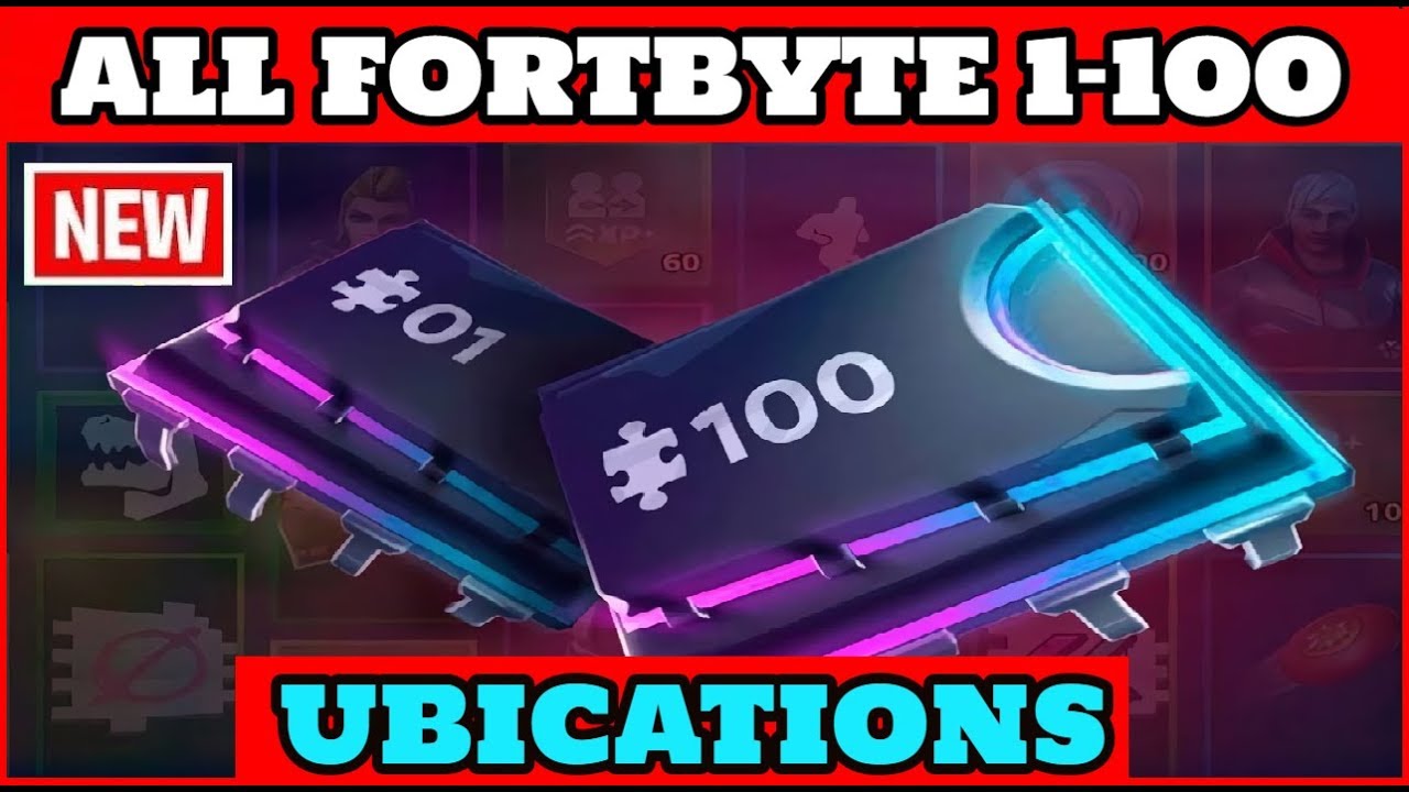 All Fortbyte Locations! 1-100 Rewards! | UBICACIÓN DE TODOS LOS FORTBYTES DE FORTNITE BATTLE ROYALE