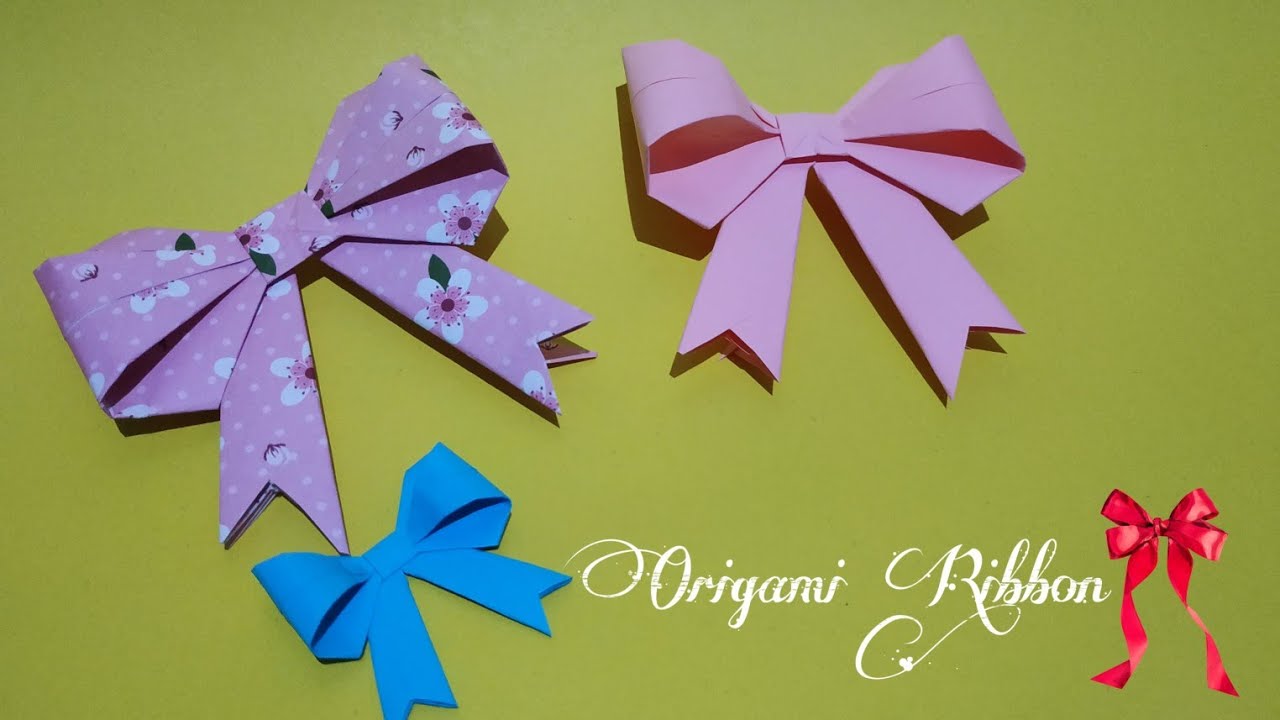 [TUTORIAL] Membuat Origami Pita/ Origami Ribbon 