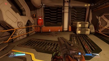 Doom 2016 - Advanced Research Complex: Cross Chasm Gameplay, Argent Cell Location, BFG Door Sequence