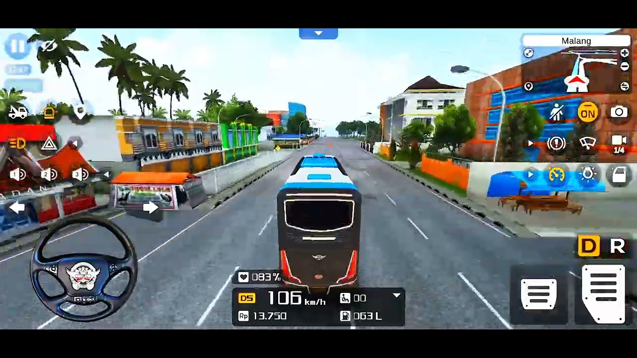 Bus Simulator Indonesia - Gameplay Part 1 Extreme Speed Bus Drive In ...
