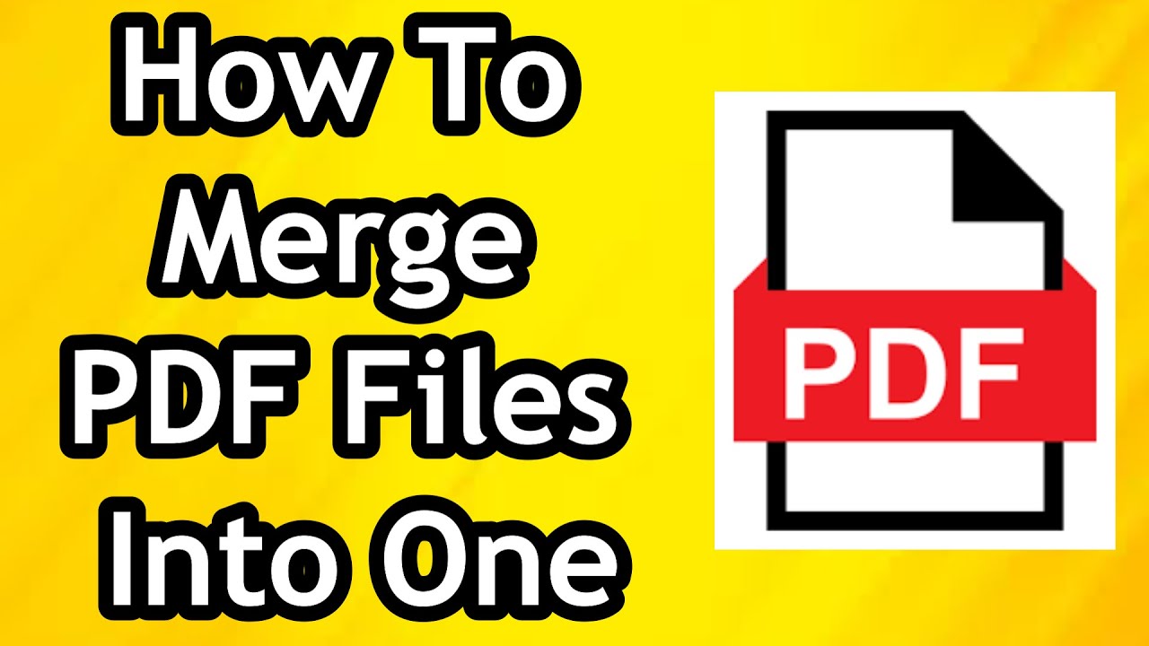 How To Merge or Combine PDF Files Into One Full Tutorial YouTube