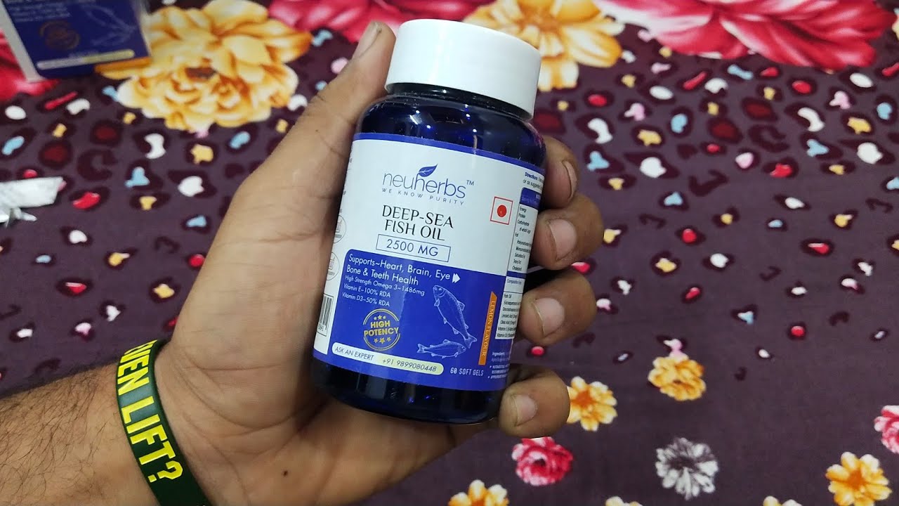 Neuherbs Deep Sea Fish Oil 2500 mg (892 mg EPA and 594 mg DHA per