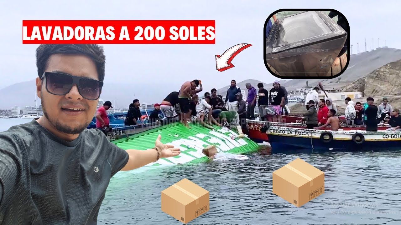 ENCONTRÉ LOS CONTAINERS CAIDOS EN ANCON | LAVADORAS A 200 SOLES