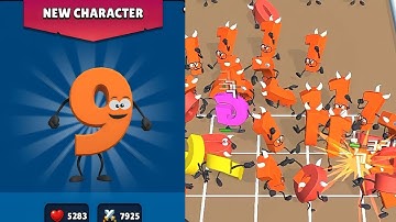 (Part - 60)"Merge Alphabet Lore" run Battle Game | Merge Blue Monster |Merge number Lore |Newupdate⭐