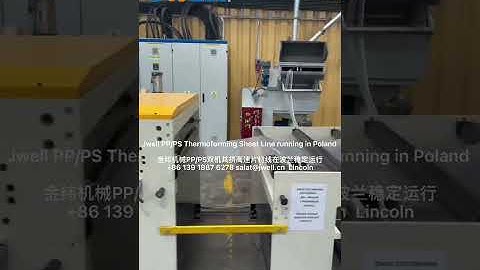 Jwell PP/PS Thermoforming sheet extrusion line salat@jwell.cn