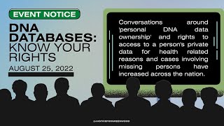 DNA Databases: Know Your Rights