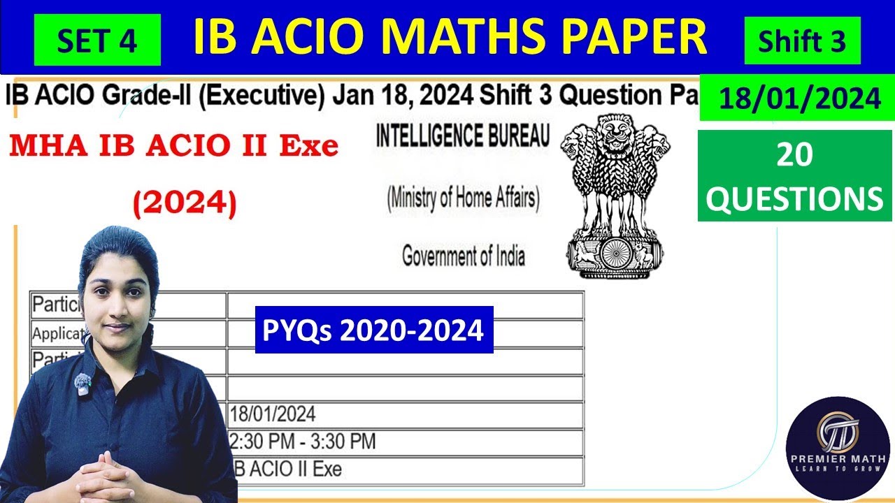 IB ACIO Previous Year Questions #ibacio2025 #ibacio #ibacio2024 - YouTube