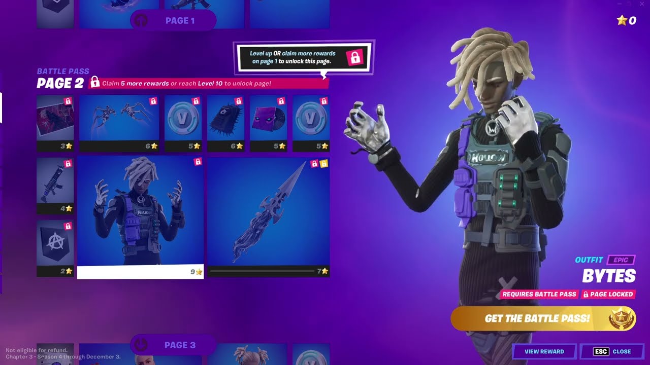 Bytes Skin Fortnite Chapter 3 Season 4 Battle Pass Paradise Event