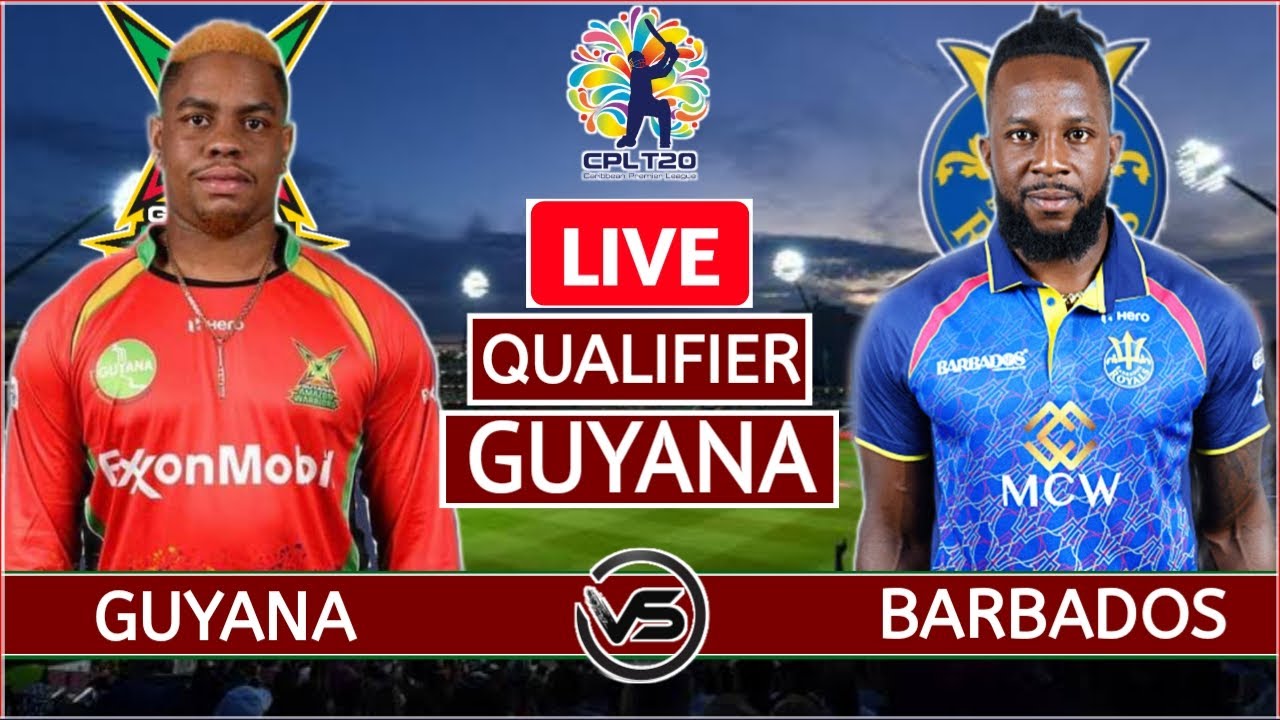CPL 2022 Guyana Amazon Warriors vs Barbados Royals Live GUY vs BAR Live Commentary
