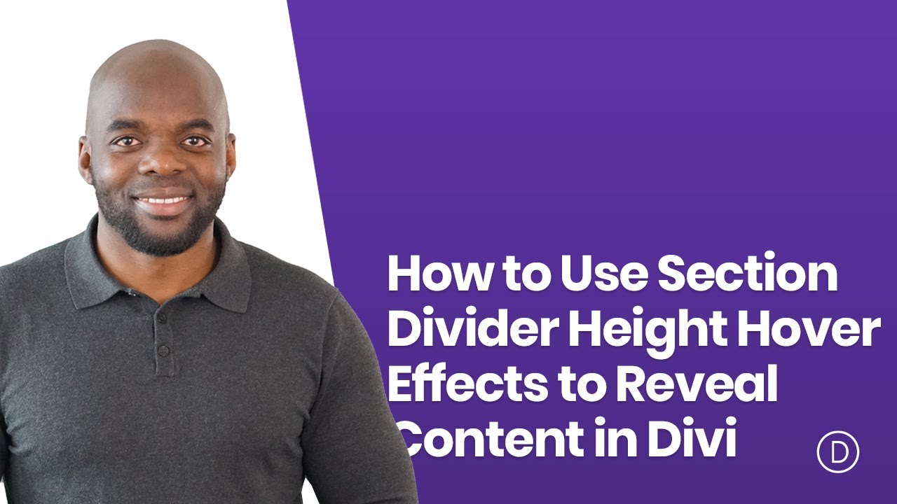 How to Use Section Divider Height Hover Effects to Reveal Content in ...