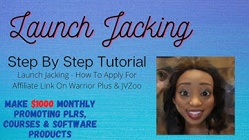 Launch Jacking - How To Apply For Affiliate Link On Warrior Plus & JVZoo