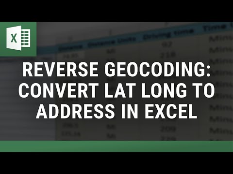 Reverse Geocoding: Convert Lat Long to Address in Excel
