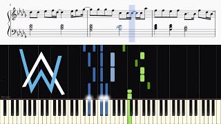 Video thumbnail of "Alan Walker - All Falls Down (ft. Noah Cyrus) - Piano Tutorial + SHEETS"