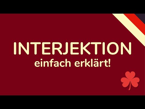 Video: Unterschied Zwischen Interjektion Und Ausruf