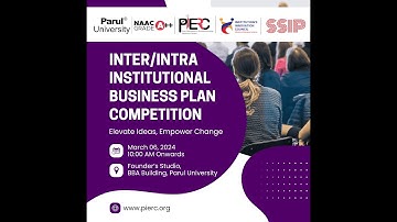 INTRA INSTITUTE BUSINESS PLAN COMPETITION BY PIERC IIC PARUL UNIVER #entpreneurship #problemsolving