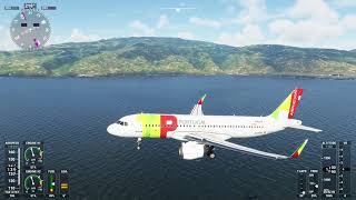 FS2020: TAP A320 landing Madeira (FNC/LPMA)